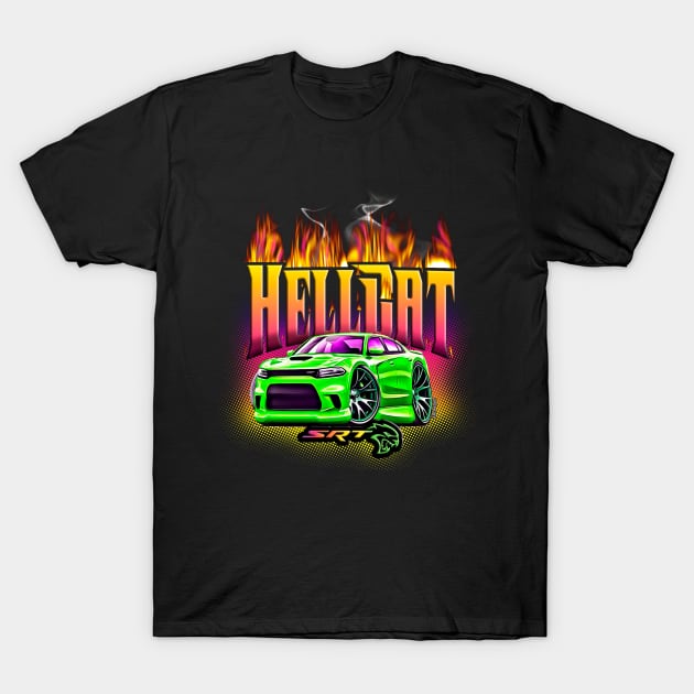 HellCat T-Shirt by Digitanim8tor